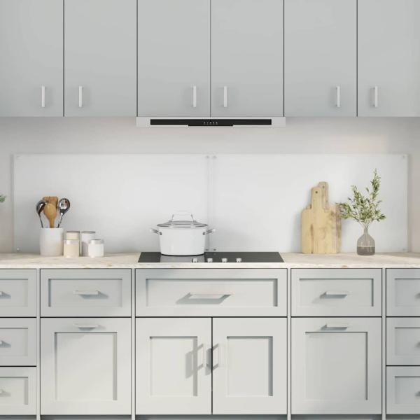 ARDEBO.de - Küchenrückwand 2 pcs Transparent 100 x 50 cm Gehärtetes Glas
