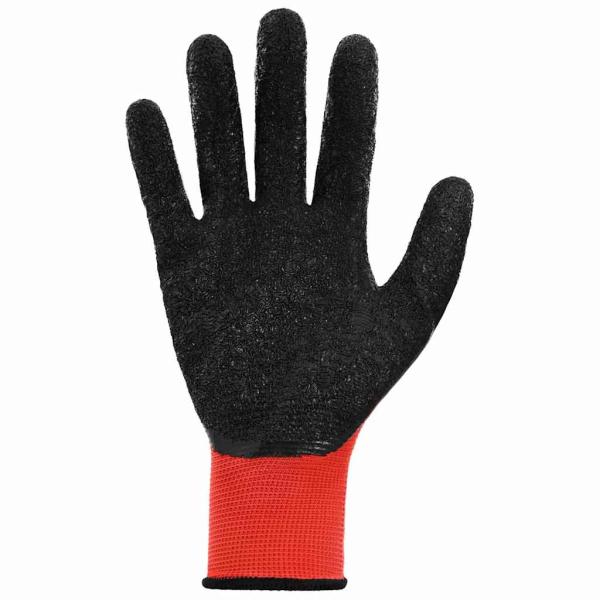 Arbeitshandschuhe 12 pcs Rot und Schwarz 10 / XL