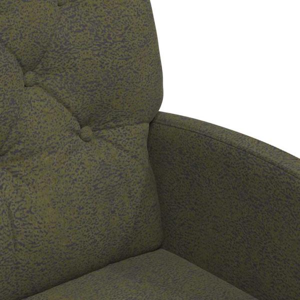 Esszimmerstühle mit Rädern 2 pcs Armeegrün 58 x 67 x 97 cm