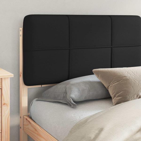 Bettgestell mit gepolstertem Kopfteil Schwarz 180 x 200 cm