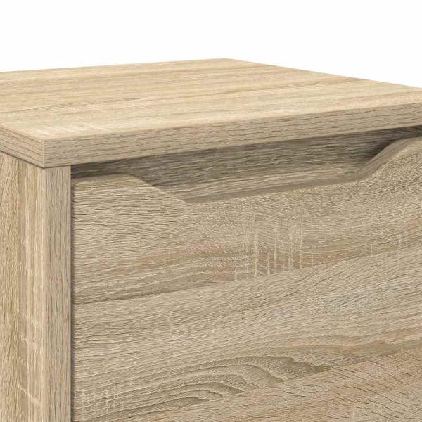 Badezimmerschrank Sonoma-Eiche 30,5 x 30 x 101 cm Holzwerkstoff