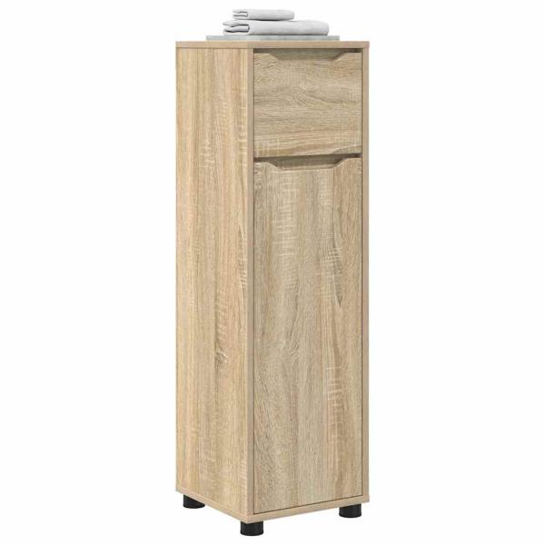 Badezimmerschrank Sonoma-Eiche 30,5 x 30 x 101 cm Holzwerkstoff