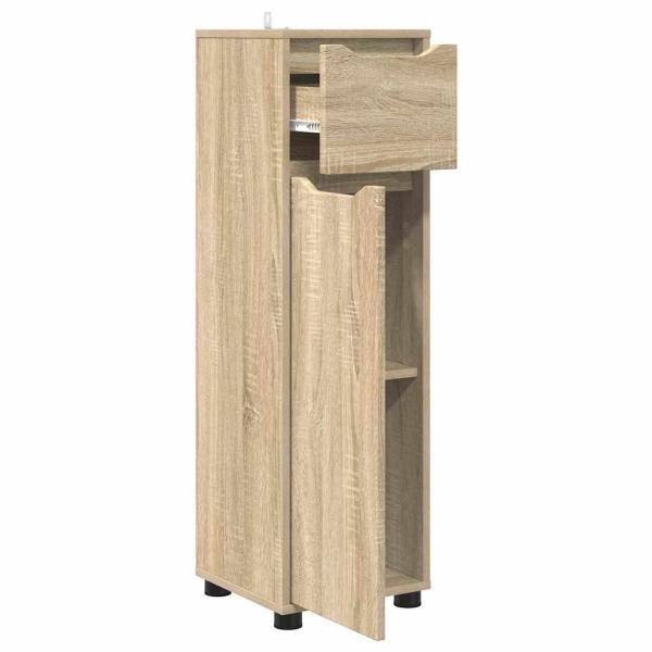 Badezimmerschrank Sonoma-Eiche 30,5 x 30 x 101 cm Holzwerkstoff