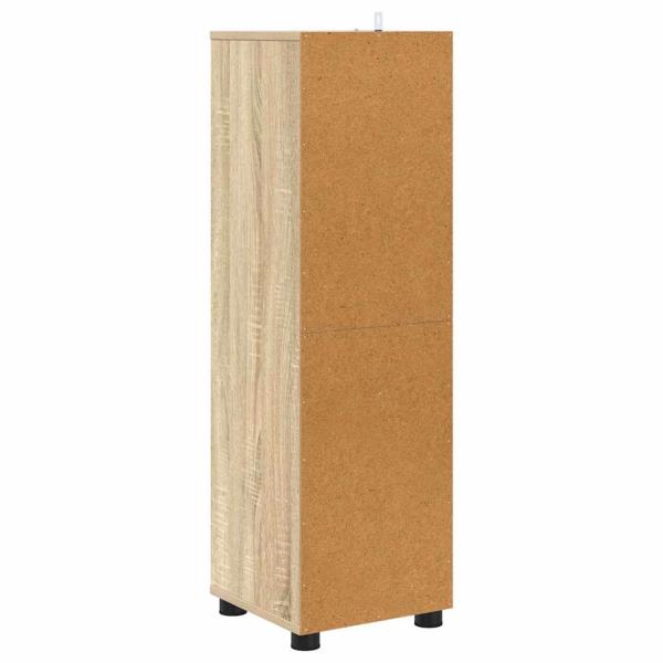 Badezimmerschrank Sonoma-Eiche 30,5 x 30 x 101 cm Holzwerkstoff