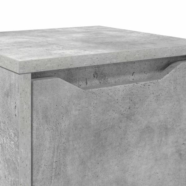 Badezimmerschrank Beton Grau 30,5 x 30 x 101 cm Holzwerkstoff