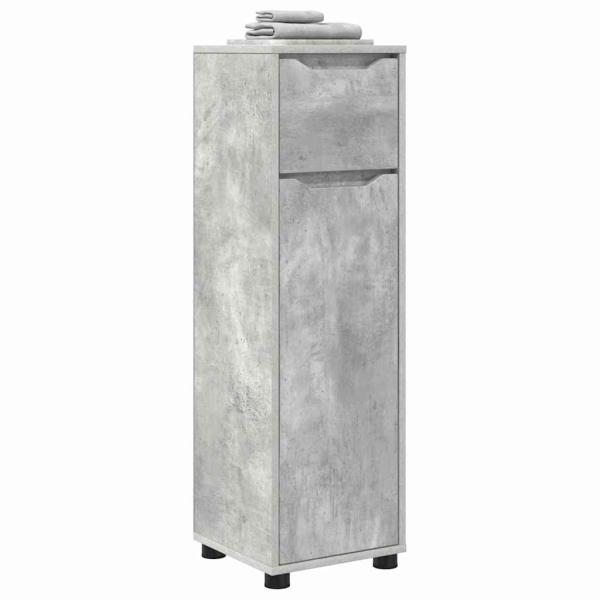 Badezimmerschrank Beton Grau 30,5 x 30 x 101 cm Holzwerkstoff