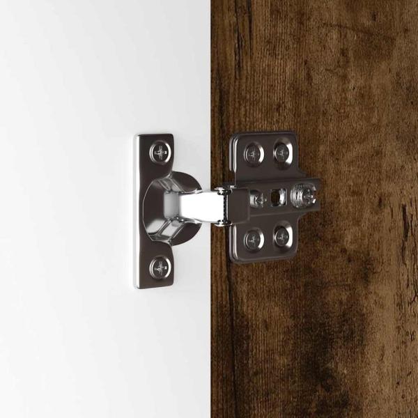 Badezimmerschrank mit Tür Geräucherte Eiche 30,5 x 30 x 101 cm