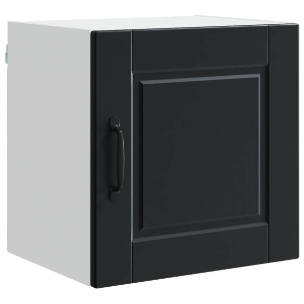 Wandschrank PORTO 2 stk. Schwarz Holzwerkstoff
