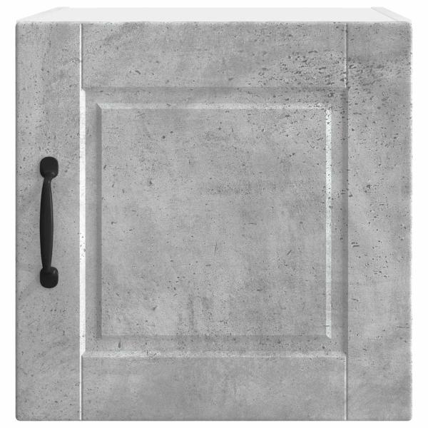 Küchenwandschrank mit Regal 2 pcs Beton Grau 40 x 31 x 40 cm