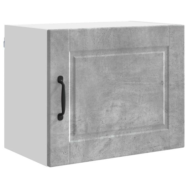 Küchenwandschrank mit Regal 2 pcs Beton Grau 50 x 31 x 40 cm