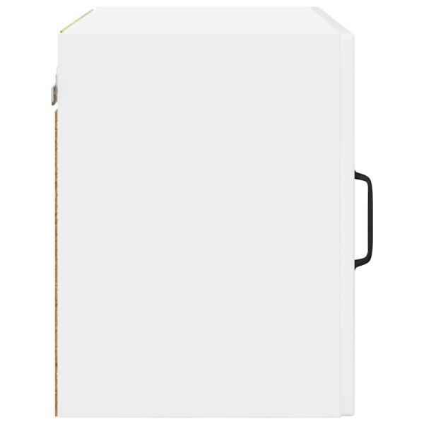 Küchenwandschrank mit Tür 2 pcs Hochglanz Weiß 50 x 31 x 40 cm