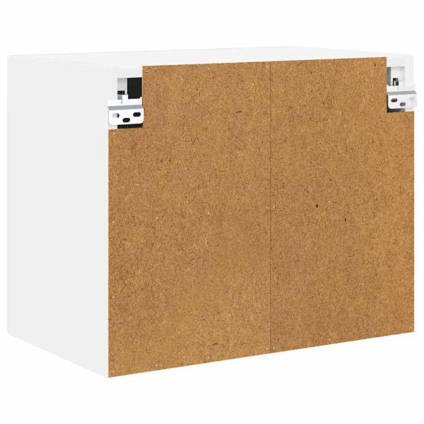 Küchenwandschrank mit Tür 2 pcs Hochglanz Weiß 50 x 31 x 40 cm