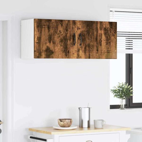 Küchenwandschrank 2 pcs Geräucherte Eiche 50 x 31 x 40 cm
