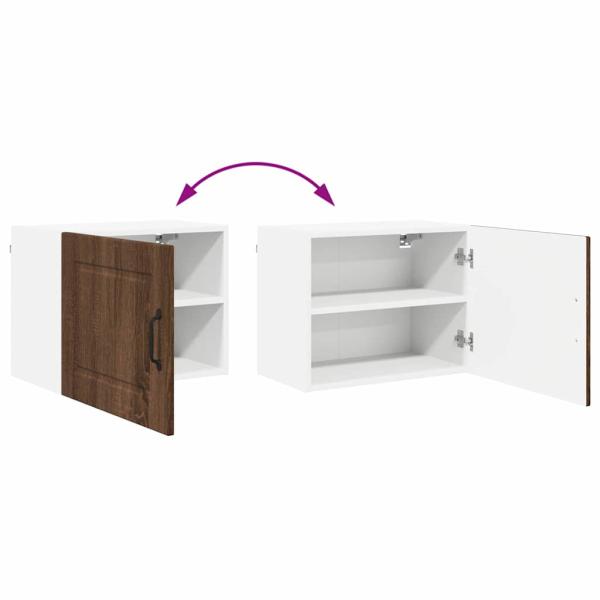 Küchenwandschrank 2 pcs Braun Eichen-Optik 50 x 31 x 40 cm