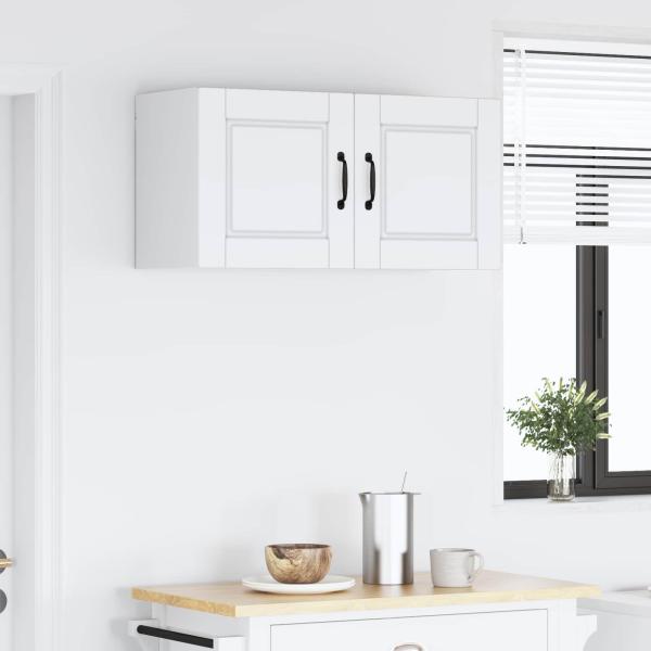 Küchenwandschrank mit Regal Weiß 80 x 31 x 40 cm Holzwerkstoff
