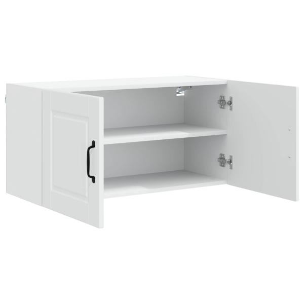 Küchenwandschrank mit Regal Weiß 80 x 31 x 40 cm Holzwerkstoff
