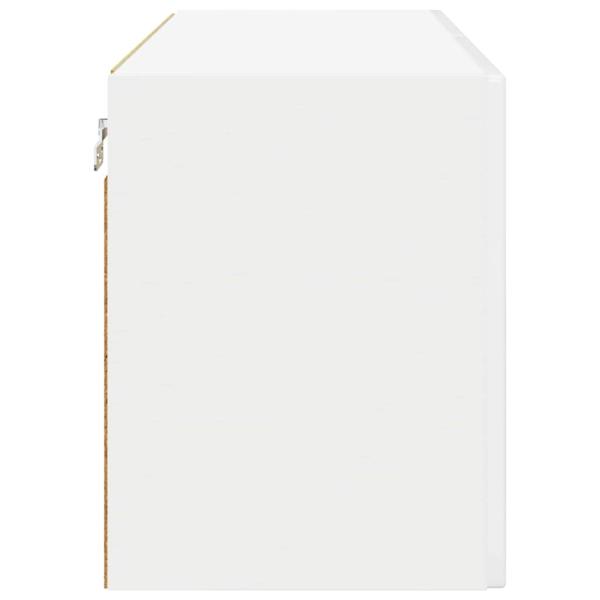 Küchenwandschrank Hochglanz Weiß 80 x 31 x 40 cm Holzwerkstoff