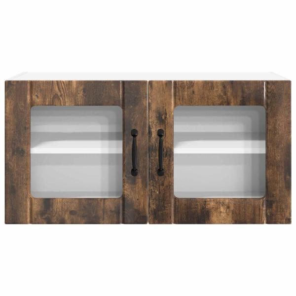 Küchenwandschrank mit Regal Geräucherte Eiche 80 x 31 x 40 cm