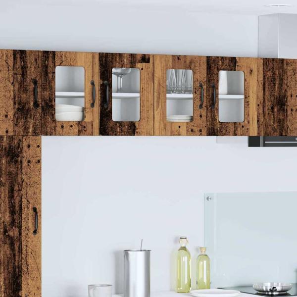 ARDEBO.de - Küchenwandschrank mit Tür Altholz 60 x 31 x 40 cm Holzwerkstoff