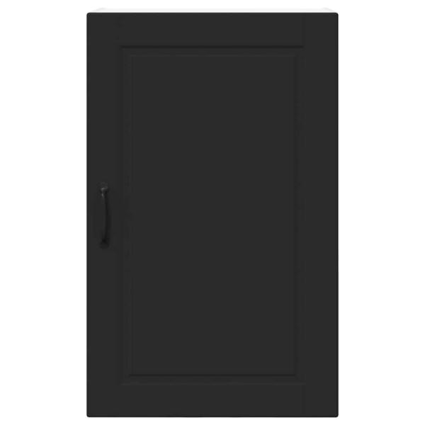 Küchenwandschrank mit Tür Schwarz 50 x 31 x 80 cm Holzwerkstoff