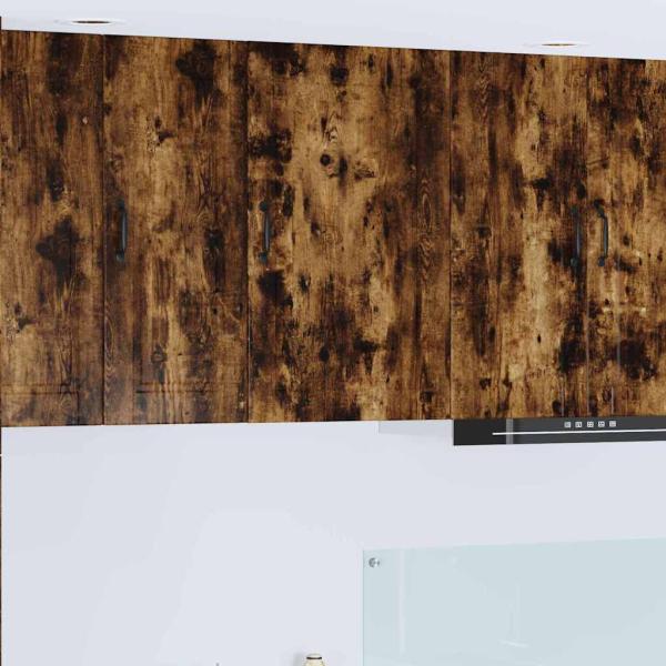 ARDEBO.de - Küchenwandschrank mit Regal Geräucherte Eiche 50 x 31 x 80 cm