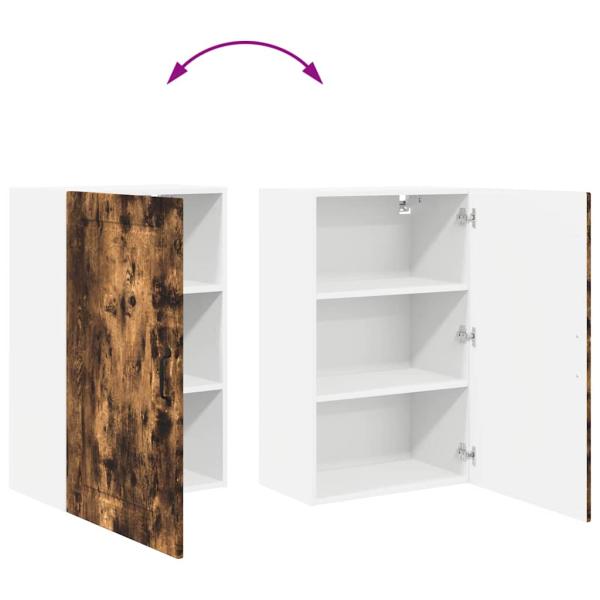 Küchenwandschrank mit Regal Geräucherte Eiche 50 x 31 x 80 cm