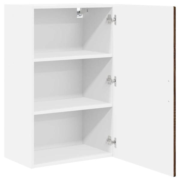 Küchenwandschrank mit Regal Braun Eichen-Optik 50 x 31 x 80 cm