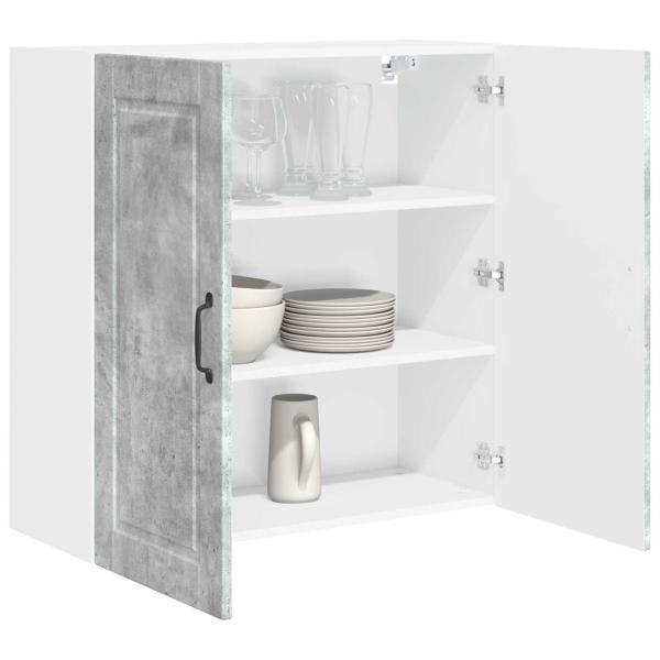 Küchenwandschrank Beton Grau 80 x 31 x 80 cm Holzwerkstoff