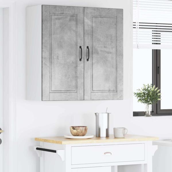 Küchenwandschrank Beton Grau 80 x 31 x 80 cm Holzwerkstoff