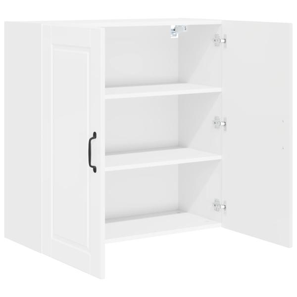 Wandschrank PORTO Hochglanz Weiß 80 x 31 x 80 cm Holzwerkstoff