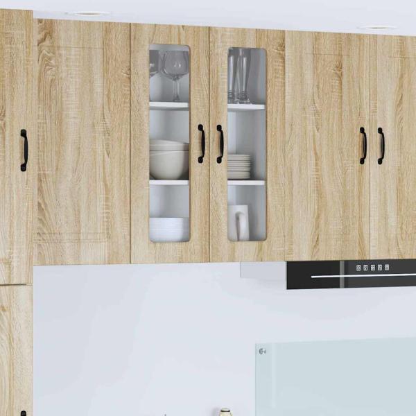 ARDEBO.de - Küchenwandschrank Sonoma-Eiche 60 x 31 x 80 cm Holzwerkstoff