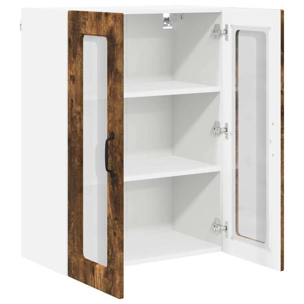 Küchenwandschrank mit Regal Geräucherte Eiche 60 x 31 x 80 cm