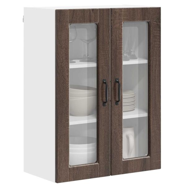 ARDEBO.de - Küchenwandschrank mit Regal Braun Eichen-Optik 60 x 31 x 80 cm