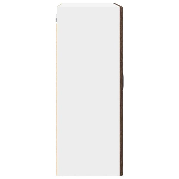 Küchenwandschrank mit Regal Braun Eichen-Optik 60 x 31 x 80 cm