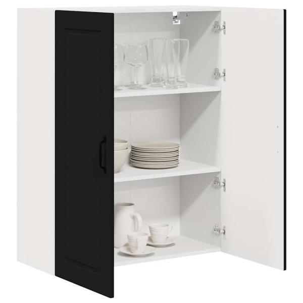 Küchenwandschrank Schwarz 80 x 31 x 100 cm Holzwerkstoff