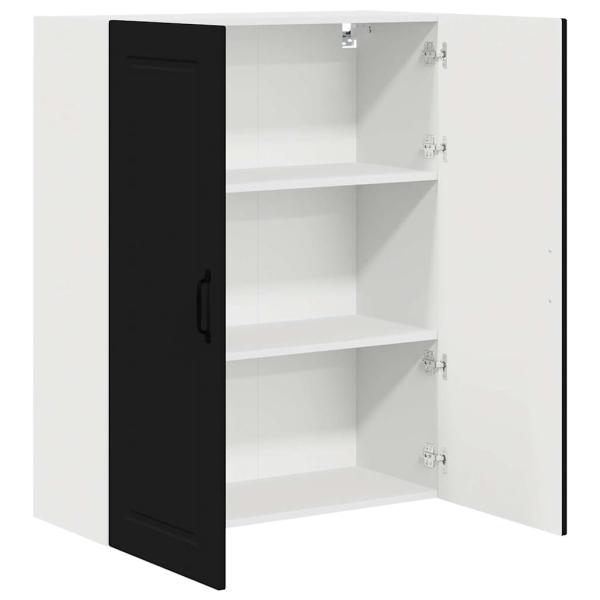 Küchenwandschrank Schwarz 80 x 31 x 100 cm Holzwerkstoff