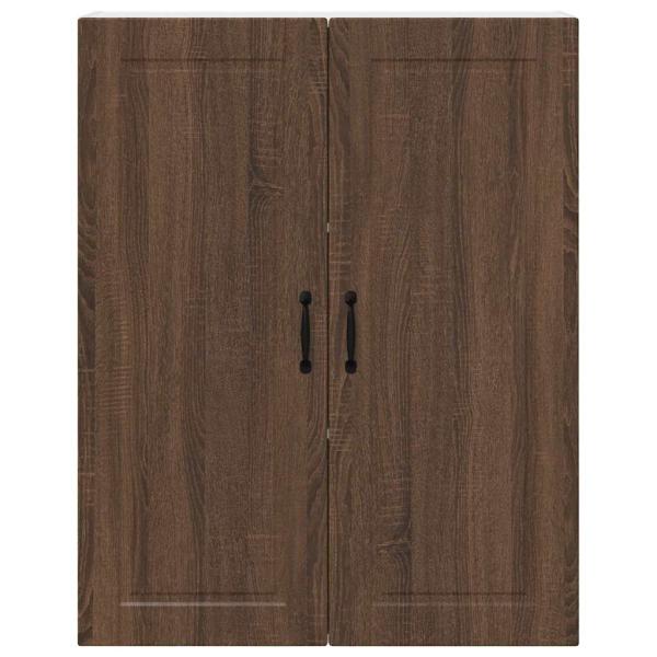 Küchenwandschrank mit Regal Braun Eichen-Optik 80 x 31 x 100 cm