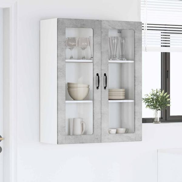 Küchenwandschrank Beton Grau 80 x 31 x 100 cm Holzwerkstoff
