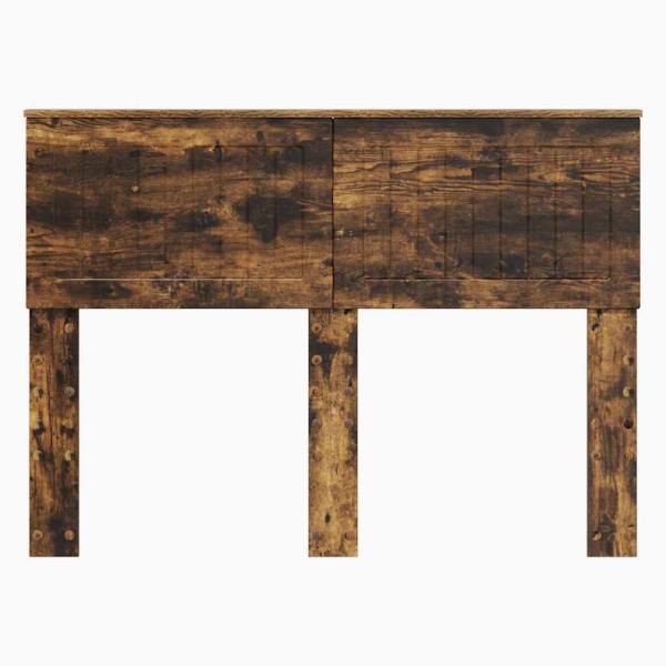 Kopfteil mit Kopfteil Geräucherte Eiche 135 cm Holzwerkstoff