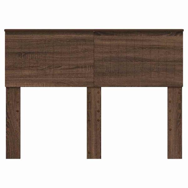 Kopfteil mit Kopfteil Braun Eichen-Optik 135 cm Holzwerkstoff