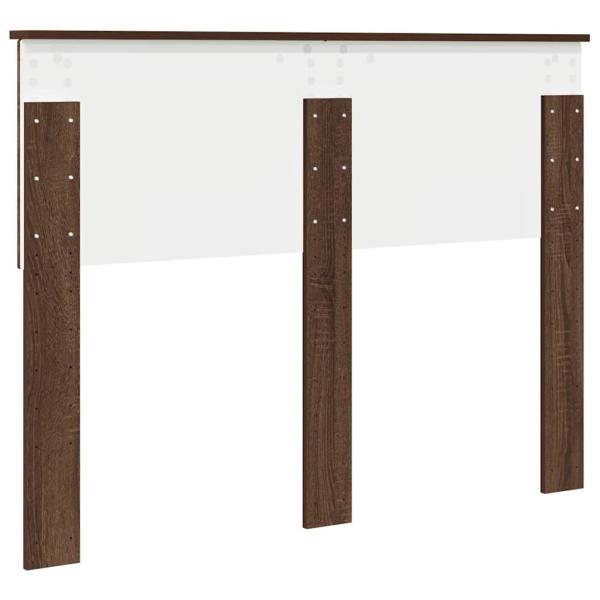 Kopfteil mit Kopfteil Braun Eichen-Optik 135 cm Holzwerkstoff