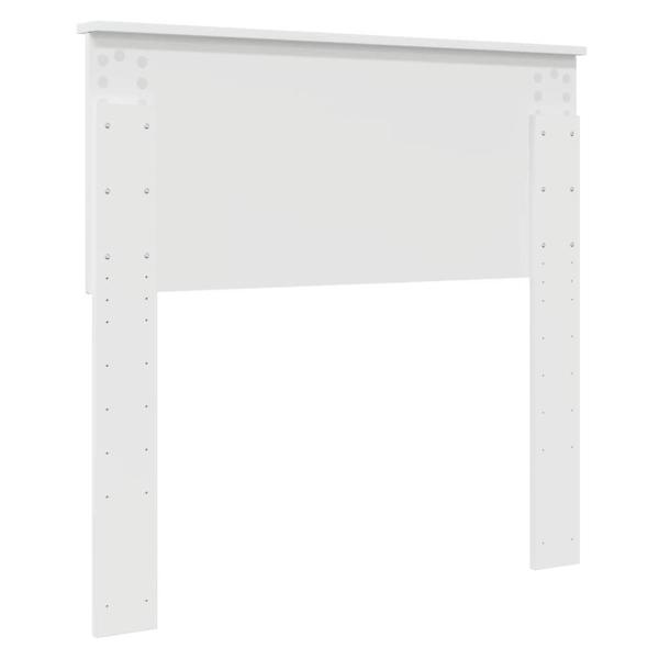 Kopfteil mit Kopfteil Glänzend Weiß 90 cm Holzwerkstoff