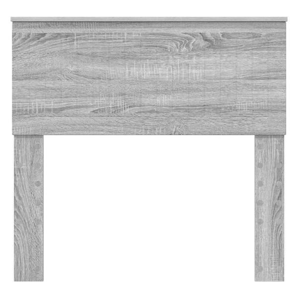 Kopfteil mit Kopfteil Graues Sonoma 90 cm Holzwerkstoff