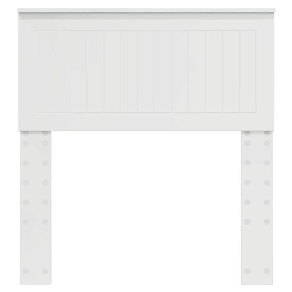 Kopfteil mit Kopfteil Glänzend Weiß 80 cm Holzwerkstoff