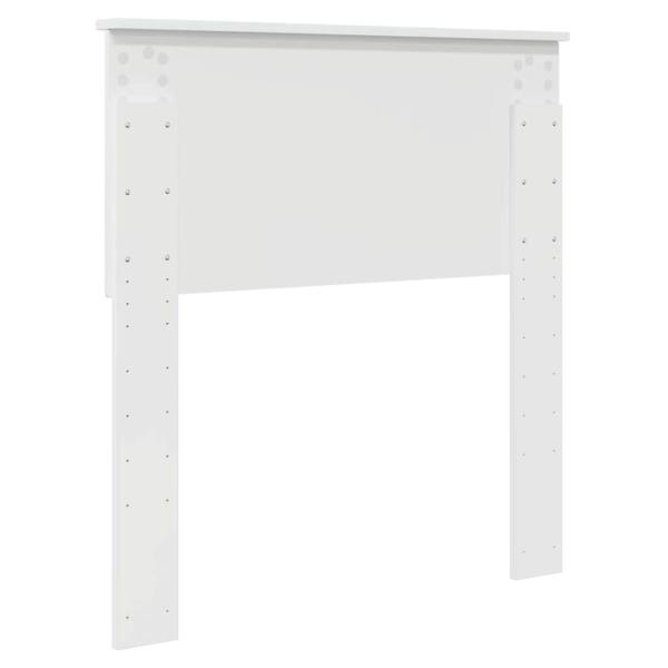 Kopfteil mit Kopfteil Glänzend Weiß 80 cm Holzwerkstoff