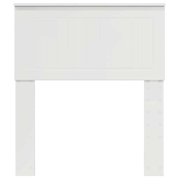 Kopfteil mit Kopfteil Glänzend Weiß 75 cm Holzwerkstoff