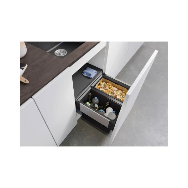 Blanco Select II 50/2 Abfallsammler, 2x 19L Eimer, grau (526201)