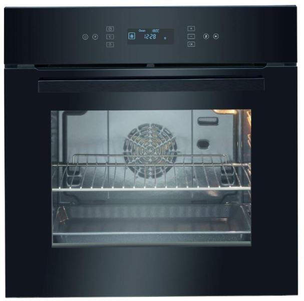 ARDEBO.de Bomann EBO 7912 EEK: A Einbaubackofen, 60 cm breit, 67 L, Pyrolyse, 12 Funktionen, AirFry, Kindersicherung, schwarz