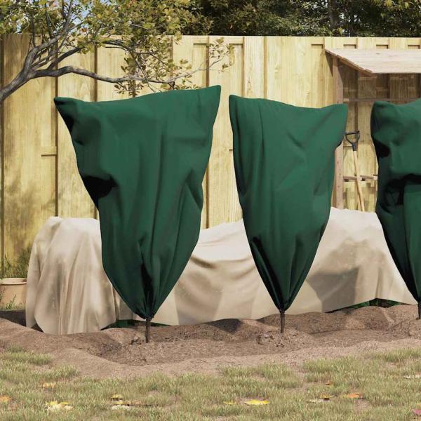Frostschutzpflanzenfleeceabdeckungen 10 pcs Grün 0,8 x 1,2 m