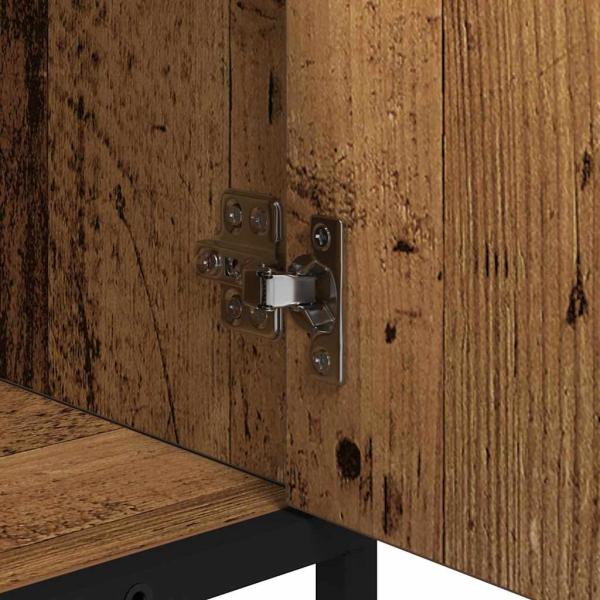 Badezimmermöbel-Set mit Schubladen 2 pcs Altholz Holzwerkstoff